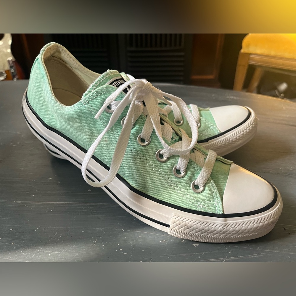 Converse All Stars Seafoam/Mint Green Low-Top Shoes